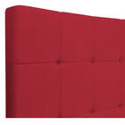 Cabeceira Suspensa Sleep 195 Cm King Size Suede Vermelho - Am