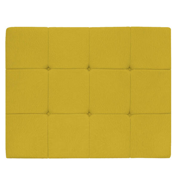 Cabeceira Suspensa Sleep 90 Cm Solteiro Suede Amarelo - Amare