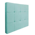 Cabeceira Suspensa Sleep 90 Cm Solteiro Suede Azul Tiffany -