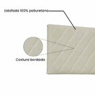 Cabeceira Suspensa Solteiro 90cm Esmeralda  Marfim