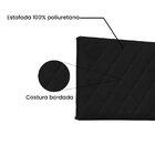 Cabeceira Suspensa Solteiro 90cm Esmeralda  Preto