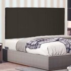 Cabeceira Suspensa Solteiro 90cm Suede Ravenna  Café