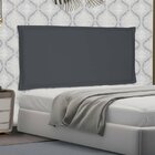 Cabeceira Suspensa Solteiro 90cm Suede Veneza  Cinza
