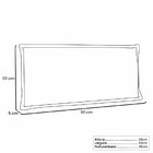 Cabeceira Suspensa Solteiro 90cm Veneza  Branco