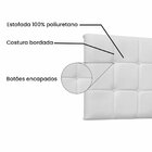 Cabeceira Suspensa Solteiro 90cm Verona  Branco