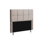 Cabeceira Talismã Com Strass 140cm Bege