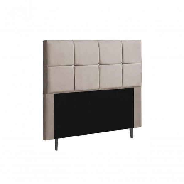Cabeceira Talismã Com Strass 140cm Bege