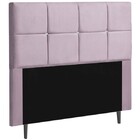 Cabeceira Talismã Com Strass  140cm Suede Rose