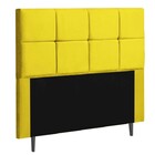 Cabeceira Talismã King 195cm Suede Amarelo
