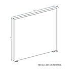 Cabeceira Tamisa Facto Bege Casal (8x140x125) - Ortobom