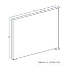 Cabeceira Tamisa Facto Branco Queen (8x160x125) - Ortobom