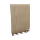 Cabeceira Tamisa Linho Bege Solteiro (8x90x125) - Revestida E