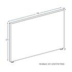 Cabeceira Tamisa Marrom Super King (8x195x125) - Ortobom