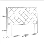 Cabeceira Tânia 160 Cm Queen
