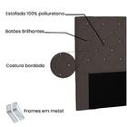 Cabeceira Tania Cama Box King 195 Cm Café