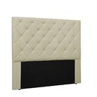 Cabeceira Tania Cama Box Queen 160 Cm Corino Bege