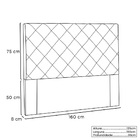 Cabeceira Tania Cama Box Queen 160cm Suede - Ssx Multicoisas