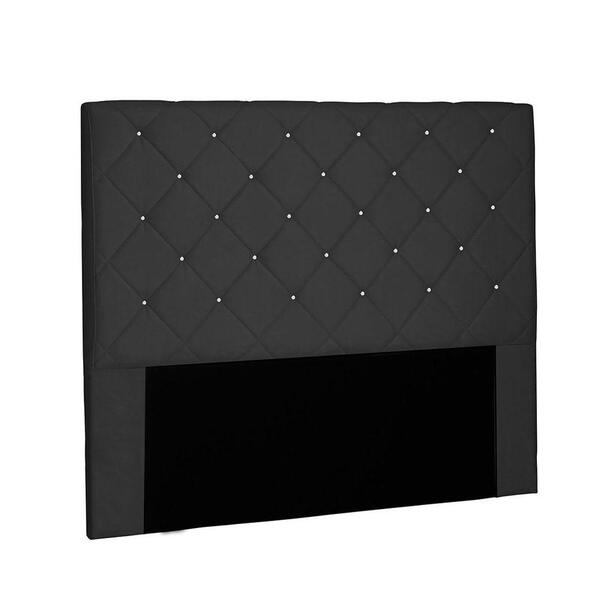 Cabeceira Tania Cama Box Solteiro 90cm Preto