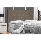 Cabeceira Tania Para Cama Box Casal 140 Cm Suede S04 - D'ross