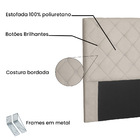 Cabeceira Tania Para Cama Box King 195 Cm Suede S04 - D'rossi