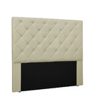 Cabeceira Tania Para Cama Box Solteiro 90 Cm Corino Bege  S04