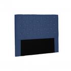 Cabeceira Tania Suede Azul Solteiro 0,90cm Spezzia