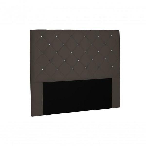 Cabeceira Tania Suede Café Queen 160cm Spezzia