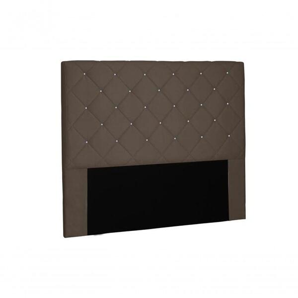 Cabeceira Tania Suede Caramelo Solteiro 0,90cm Spezzia