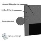 Cabeceira Tania Suede Cinza Queen 160cm Spezzia