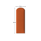 Cabeceira Terra Cota Estofada Nuvem Para Cama Box Solteiro