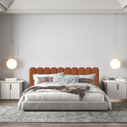 Cabeceira Terra Cota Estofada Nuvem Para Cama Box Solteiro