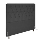 Cabeceira Topázio Para Cama Box Casal 140 Cm Linho - D'rossi