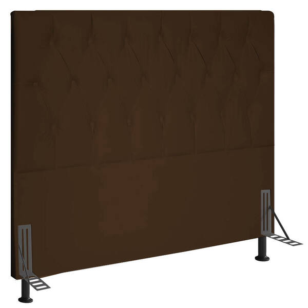 Cabeceira Topázio Para Cama Box King 195 Cm Corino - D'rossi