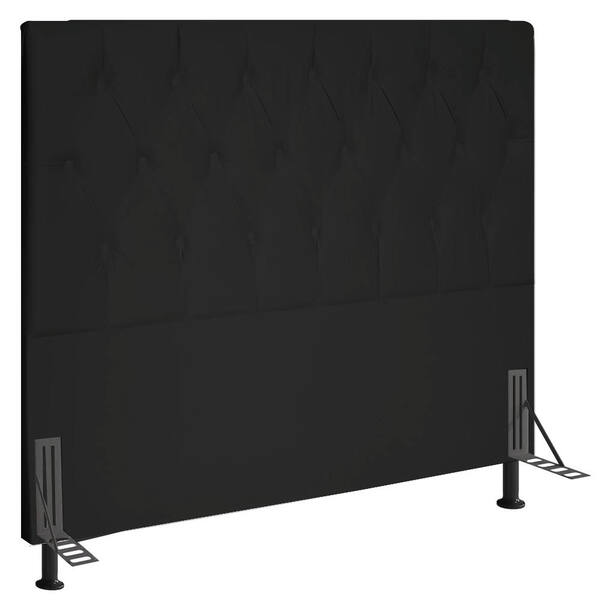 Cabeceira Topázio Para Cama Box King 195 Cm Corino - D'rossi