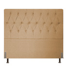 Cabeceira Topázio Para Cama Box King 195 Cm Linho Bege - D'ro