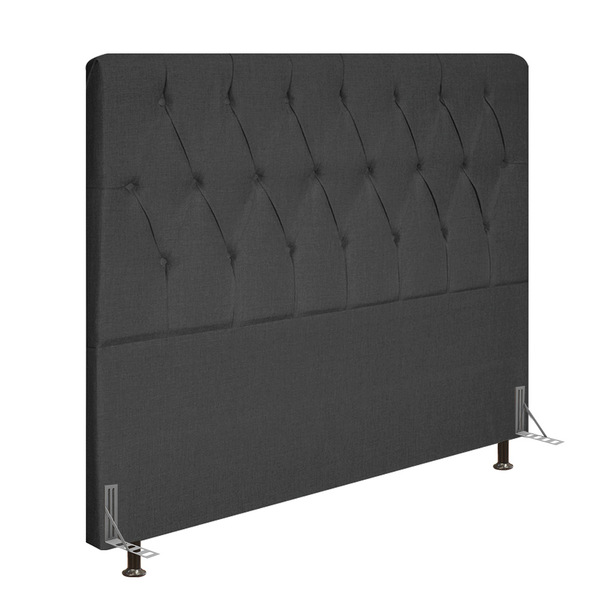 Cabeceira Topázio Para Cama Box King 195 Cm Linho - D'rossi -