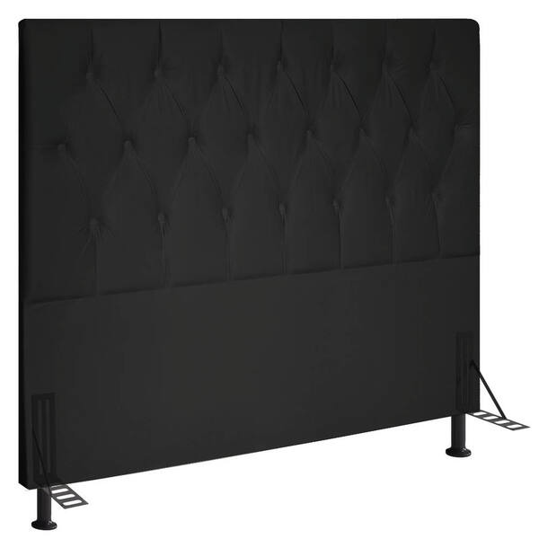 Cabeceira Topázio Para Cama Box King 195 Cm Suede - D'rossi -