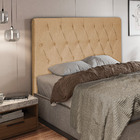 Cabeceira Topázio Para Cama Box Queen 160 Cm Linho Bege - D'r