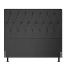 Cabeceira Topázio Para Cama Box Queen 160 Cm Linho Grafite -