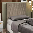 Cabeceira Topázio Para Cama Box Solteiro 90 Cm Suede - D'ross