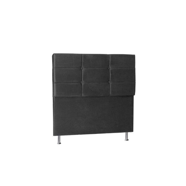 Cabeceira Tóquio 1,40 Cm Para Cama Box Casal Suede Cinza