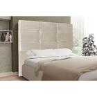 Cabeceira Tóquio 1,95 Cm Cama Box King Suede Bege