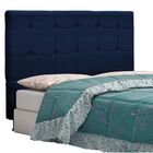 Cabeceira Tóquio Para Cama Box Queen 160cm Suede Azul M11 - D
