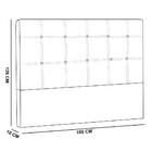 Cabeceira Tóquio Para Cama Box Solteiro 100cm Suede Preto M11