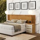 Cabeceira Valencia Quarto Casal/queen Com Mesa De Cabeceira