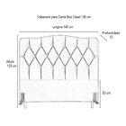 Cabeceira Varsóvia De Cama Box Casal 138 Cm Suede Bege