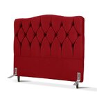 Cabeceira Varsóvia De Cama Box Queen 158cm Suede Vermelho