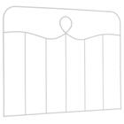 Cabeceira Vaticano Solteira Branca