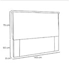 Cabeceira Veneza, 140 Cm Casal
