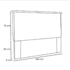 Cabeceira Veneza 160 Cm Queen